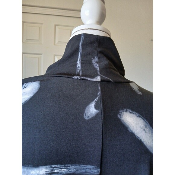 Grace The Perfect Fit Womens Blouse Tunic 2X Black Mock Neck 3/4 Sleeve - Picture 4 of 15